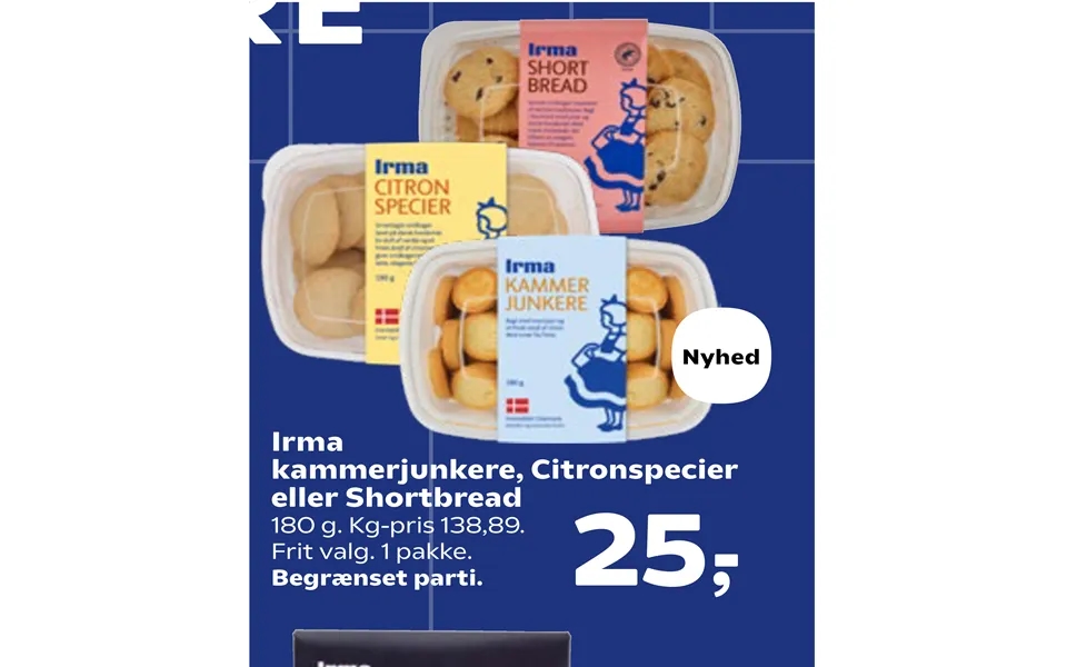 Irma Kammerjunkere, Citronspecier Eller Shortbread
