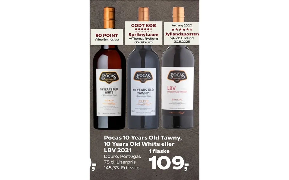 Pocas 10 Years Old Tawny, 10 Years Old White Eller Lbv 2021