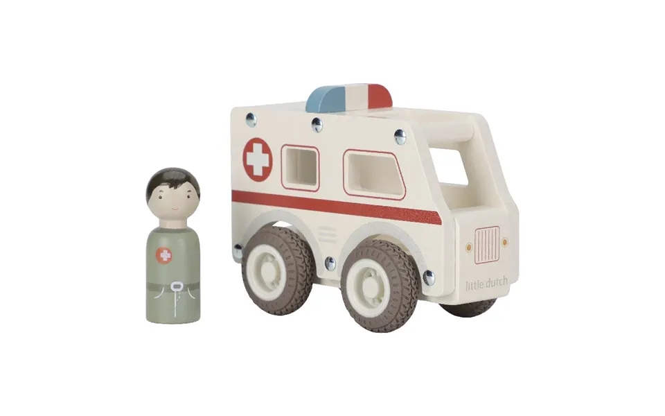 Little Dutch Træfigur - Ambulance