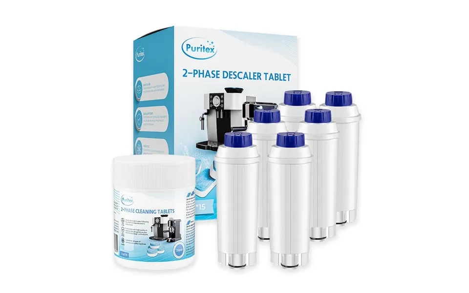 Delonghi 2-faset Komplet Plejepakke Mellem - Vandfiltre, Rengøring & Afkalkningstabs