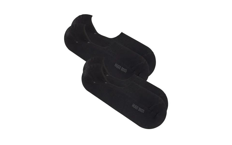 Boss Hugo Boss 2-pack Shoeliner Finest Soft Cotton Black Str 43-44