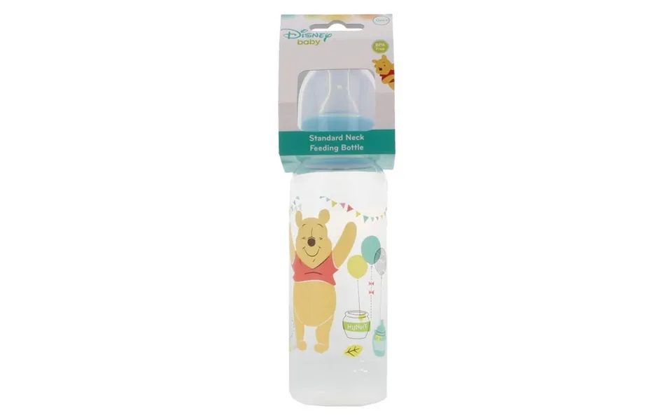 Disney Baby Peter Plys Sutteflaske 0m Blå 250 Ml