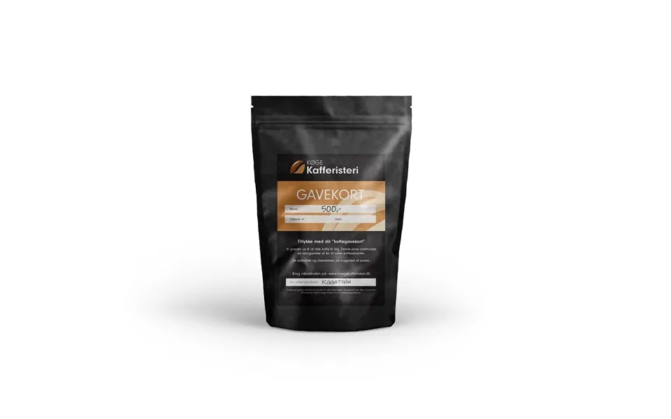 Gavekort - Fysisk