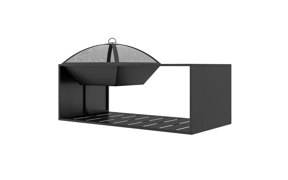 2-i-1 Bålskål - Bordplade Med Keramiske Fliser