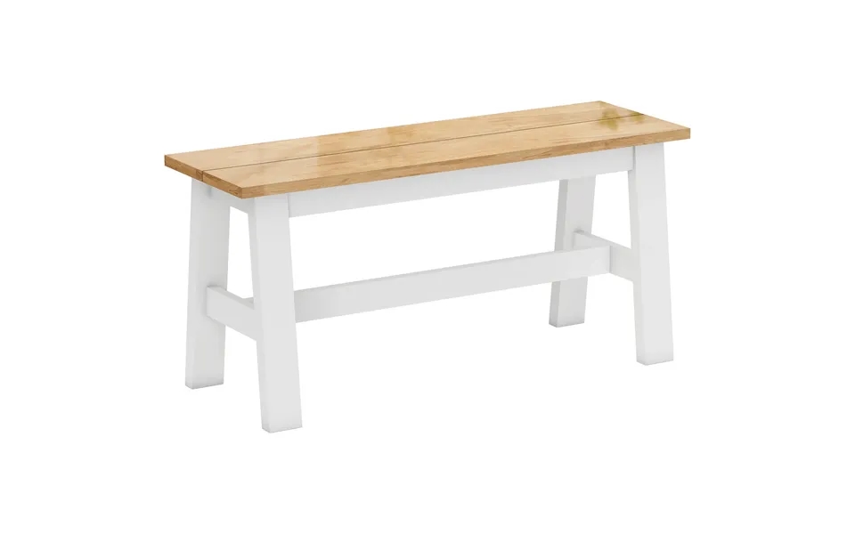 Bænk Til 2 Personer - Træbænk I Egetræslook