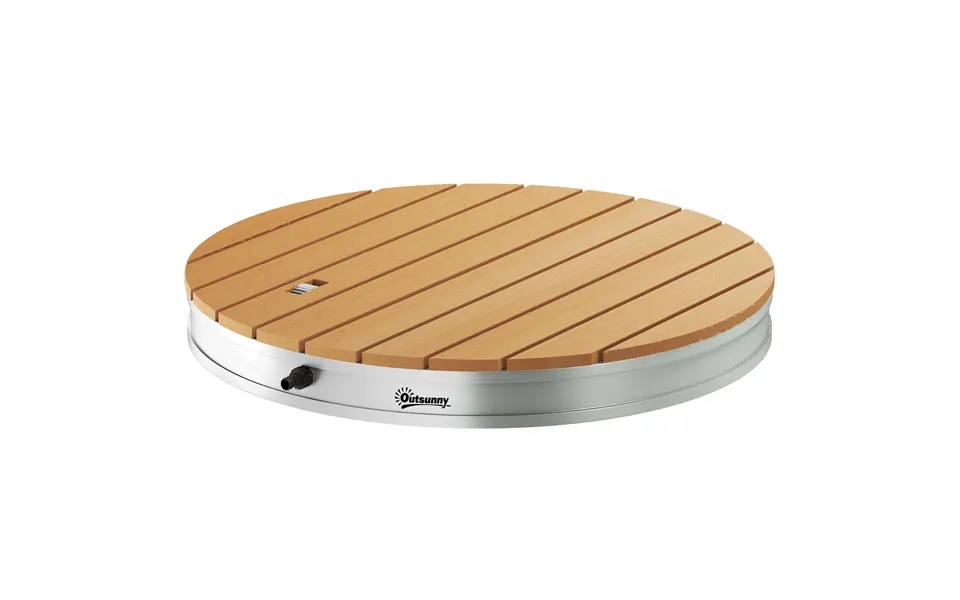 Bærbart Udendørs Brusesæt Med Justerbar Fontæne - Aluminiumsbase