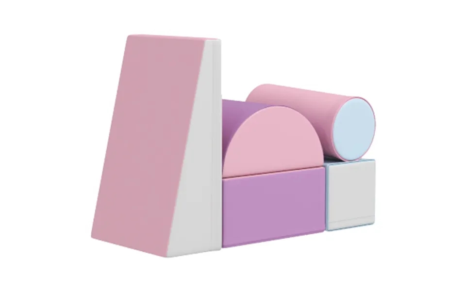 Bløde Byggeklodser - Sæt Med 5 Skumbyggeklodser Til Børn I Alderen 1-3 År