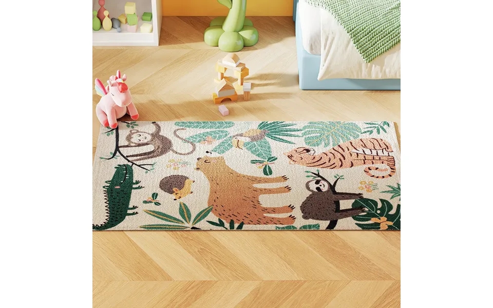 Fleece-tæppe Med Junglemønster - Let At Vedligeholde