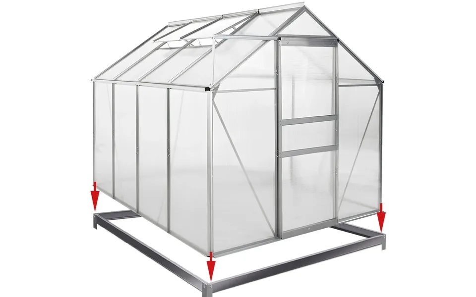 Galvaniseret Stålfundament 250x190x12cm