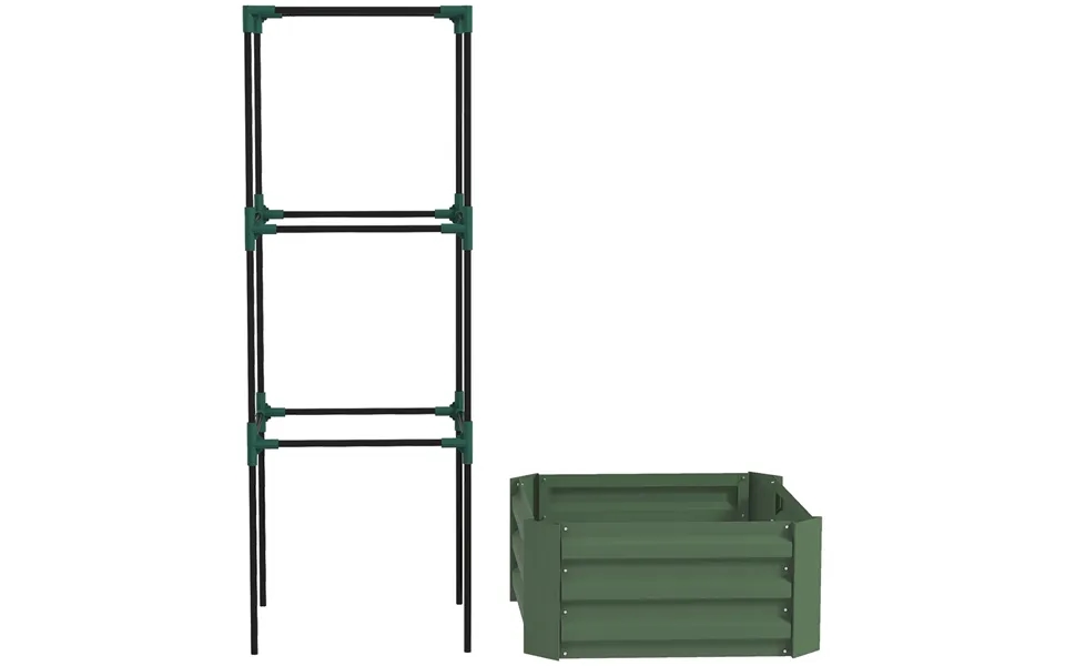 Højbed Med Espalier - Åben Bund