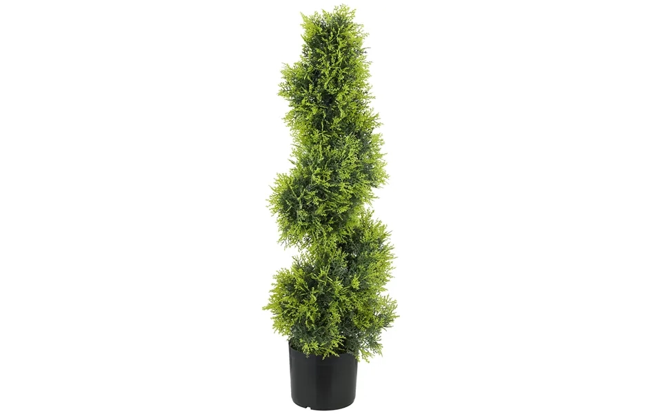 Kunstig Cypres 90cm Kunstig Plante I Spiralform - Kunstige Plastplanter I Potte