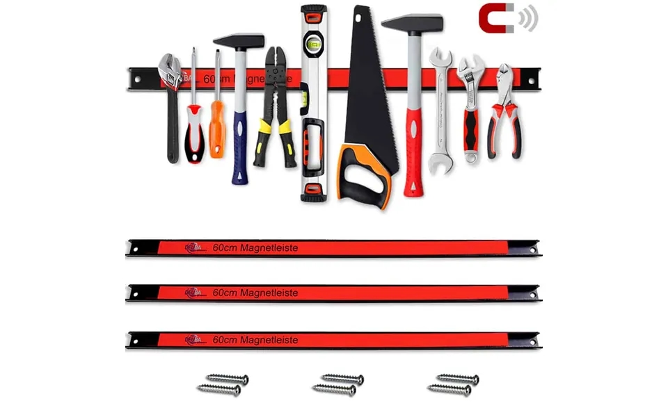 Magnetisk Værktøjsholder 3 Stk. Sæt 60 Cm