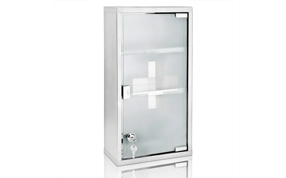 Medicine Cabinet Lockable With Frosted Glass
