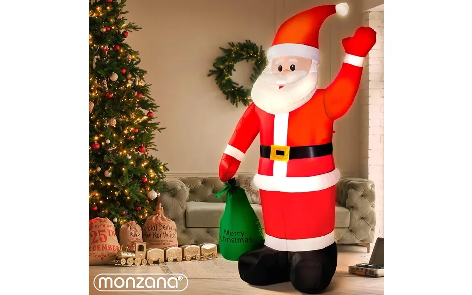 Oppustelig Julemand Med Lys