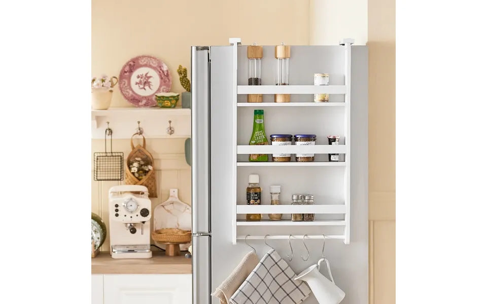 Pladsbesparende Hjørnereol Til Køkkenet - Hvid