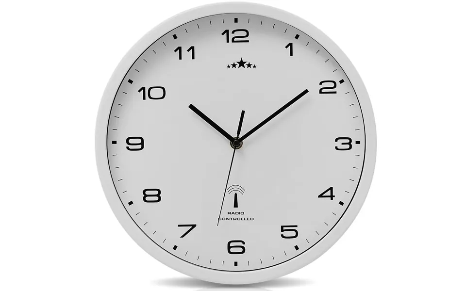 Radiostyret Vægur Hvid Ø31cm