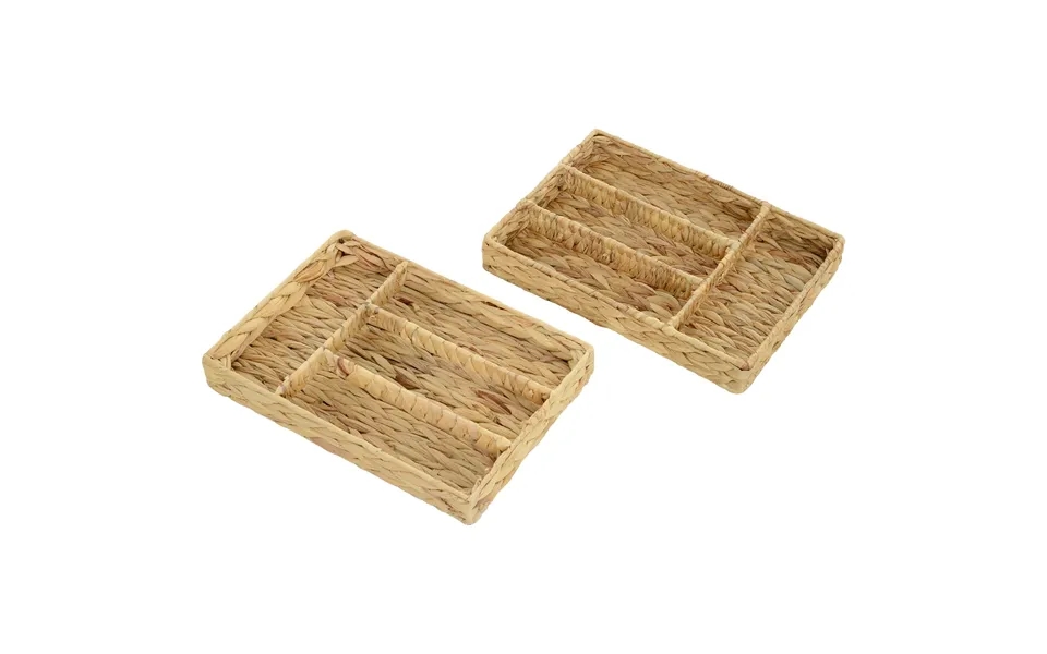 Sæt Med 2 Opbevaringskurve Med Rum Til Organisering Af Ting - Til Stue