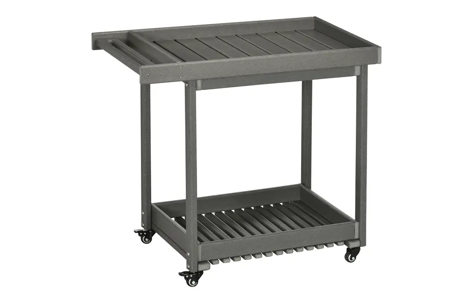 Serveringsvogn Med Håndklædeholdere - 1 Nederste Hylde