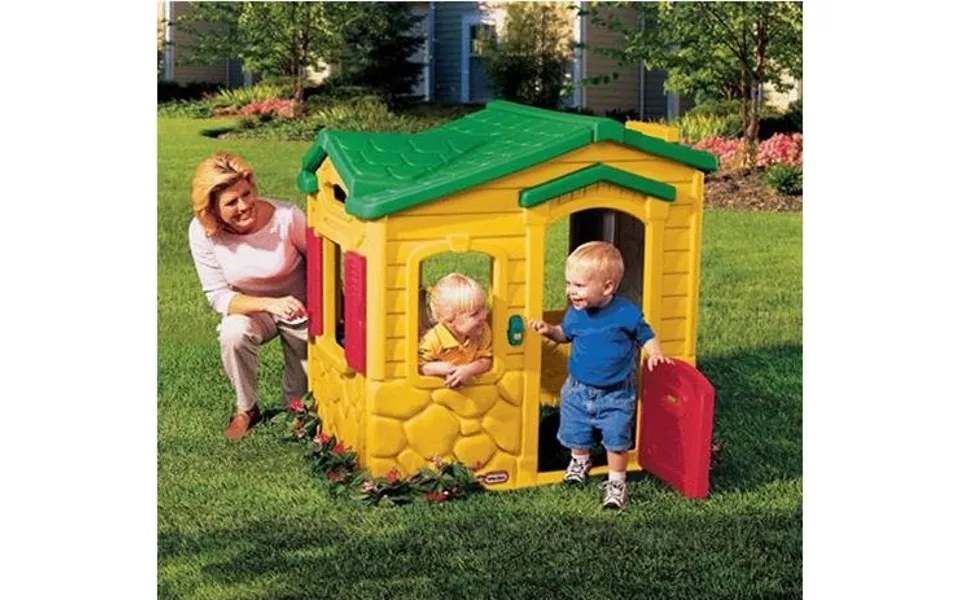 Legehus I Plast - Gul Grøn