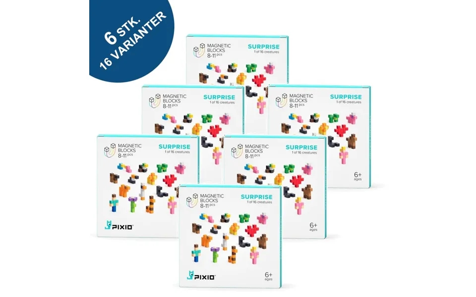 Pixio Surprise - 6 Pakker Med 8-11 Magneter
