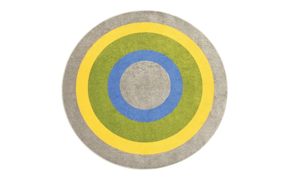 Rundt Tæppe Med Cirkler - Ø 2 Meter