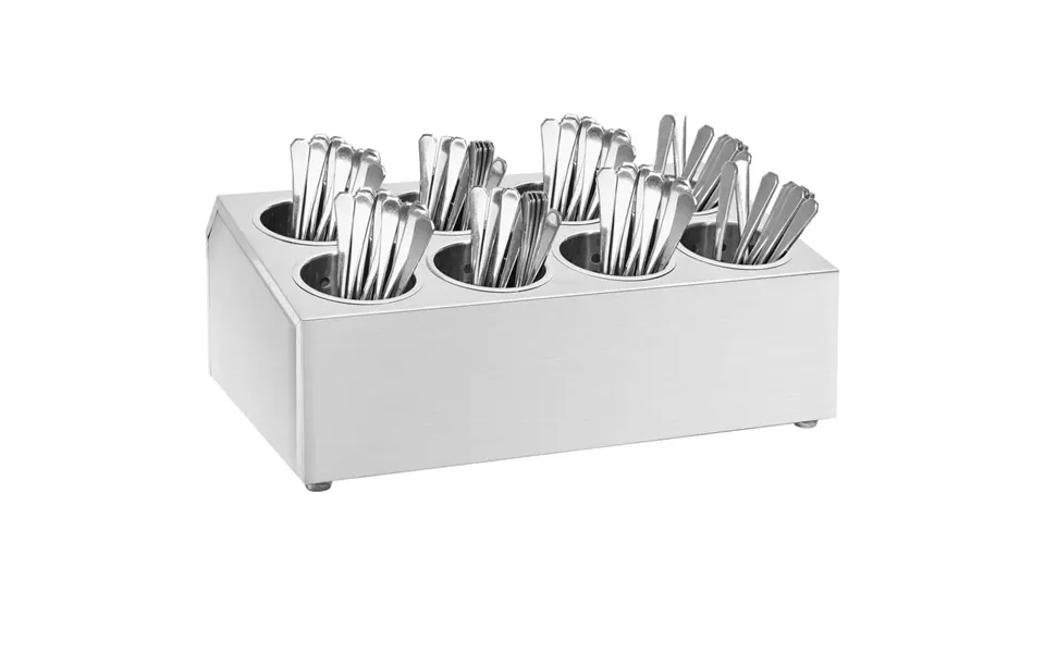 Bestikholder 8 Rum Rektangulær Rustfrit Stål