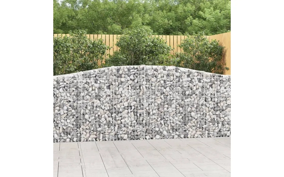 Buet Gabionkurv 400x30x100 120 Cm Galvaniseret Jern