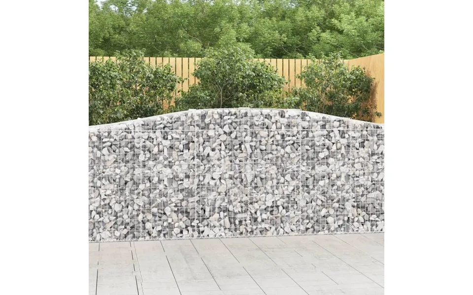 Buet Gabionkurv 400x50x100 120 Cm Galvaniseret Jern