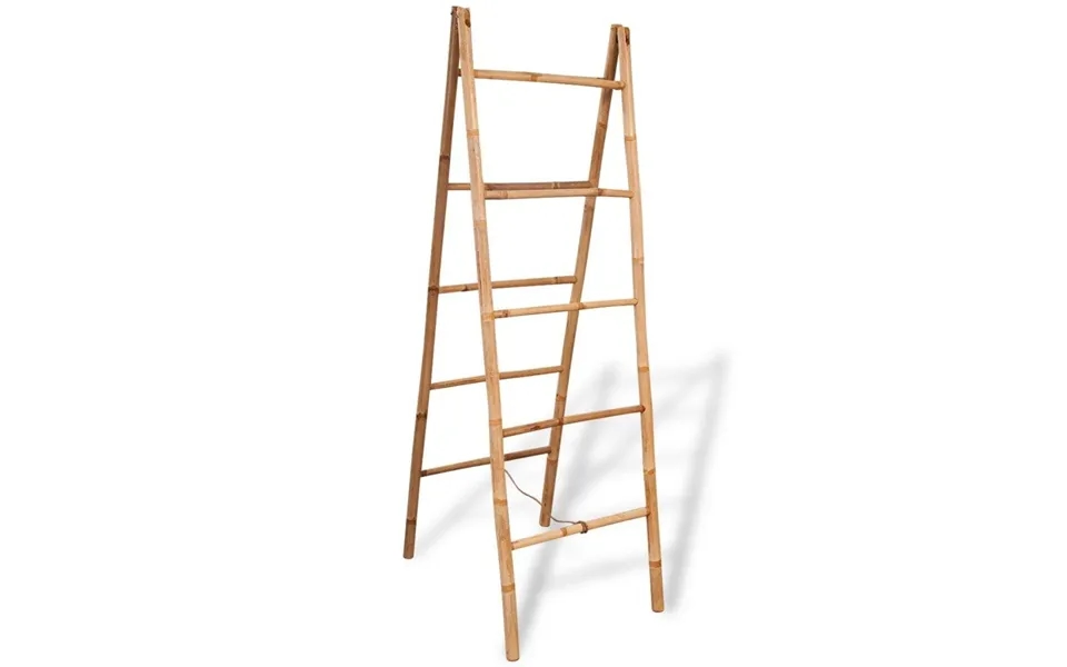 Dobbelt Håndklædestige Med 5 Ribbe I Bambus 50x160 Cm