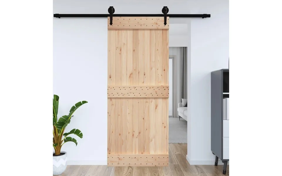 Dør Narvik 95x210 Cm Massivt Fyrretræ