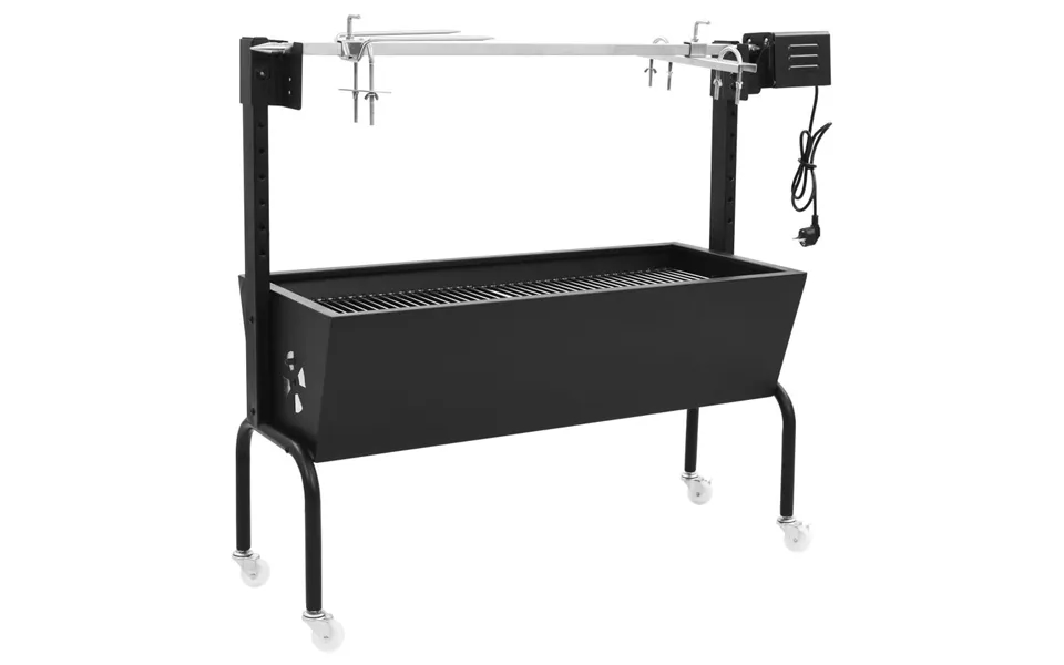 Elektrisk Grill Med Rotisserie Rustfrit Stål