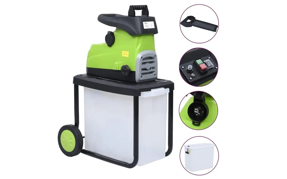 Elektrisk Kompostkværn Med Opsamlingsboks 2800 W