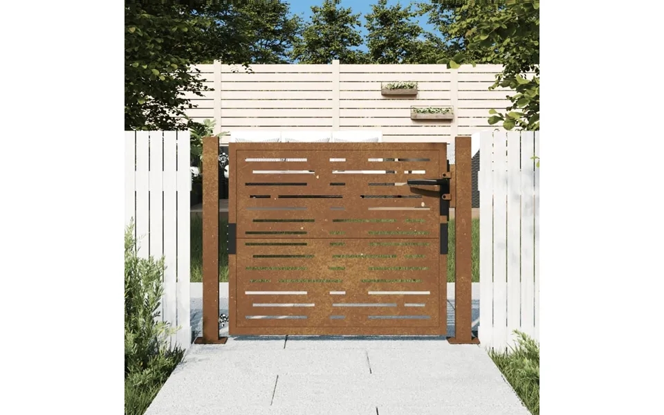 Havelåge 105x80 Cm Cortenstål Firkantet Design