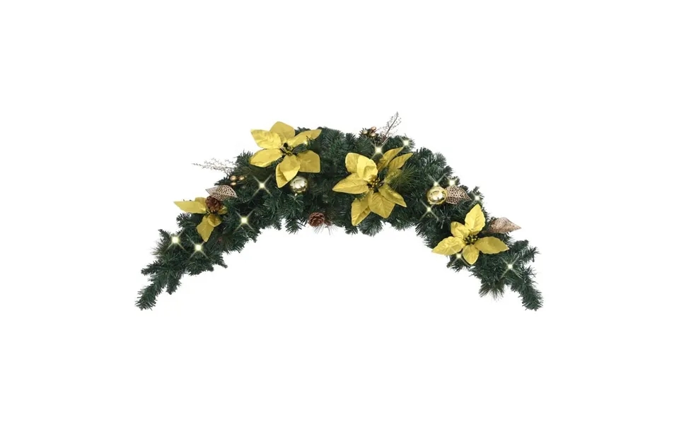 Julebue Med Led-lys Grøn 90 Cm Pvc