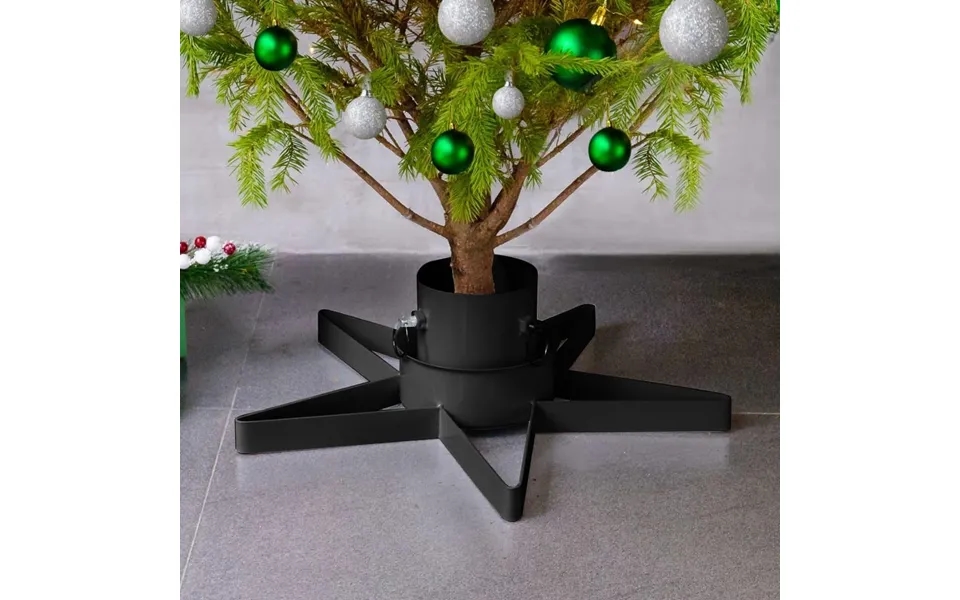 Juletræsfod 47x47x13,5 Cm Sort