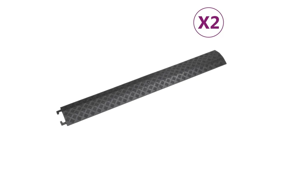 Kabelbeskyttere 2 Stk. 98,5 Cm Ramper Sort
