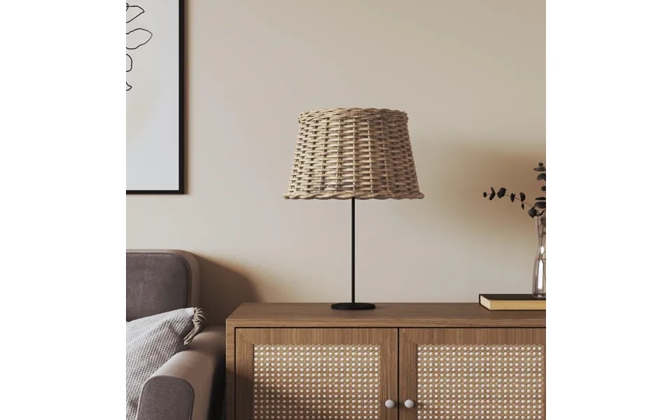 Lampeskærm Ø45x28 Cm Flet Brun