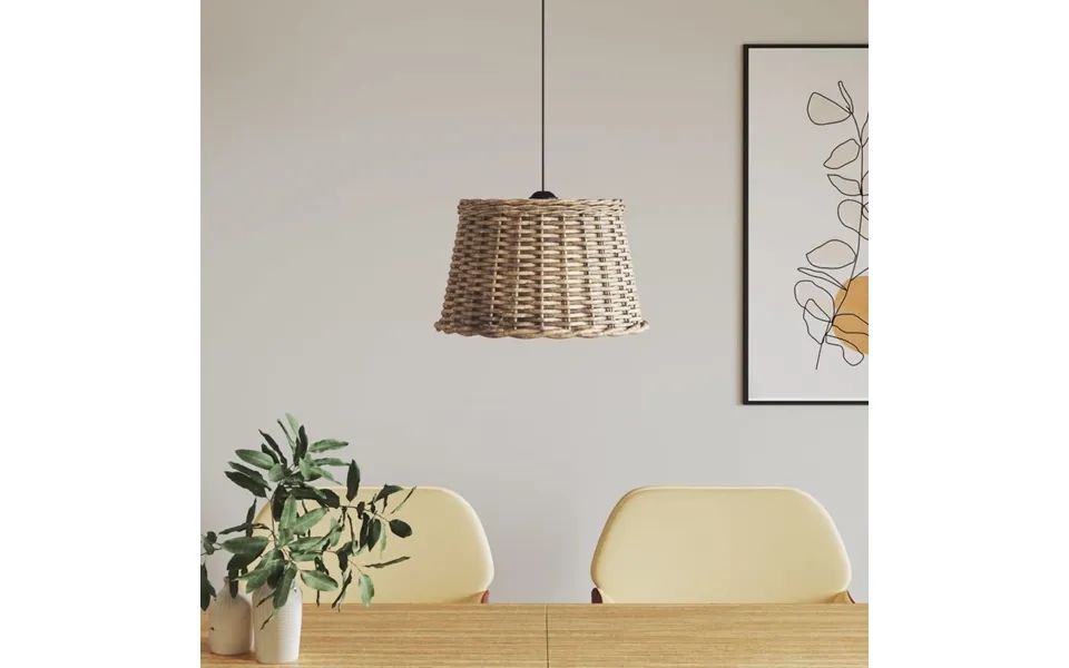 Lampeskærm Til Loftlampe Ø45x28 Cm Flet Brun