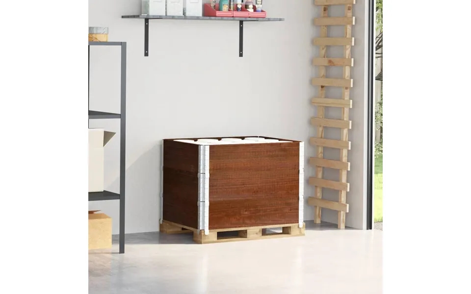 Pallerammer 3 Stk. 80x60 Cm Massivt Fyrretræ Brun