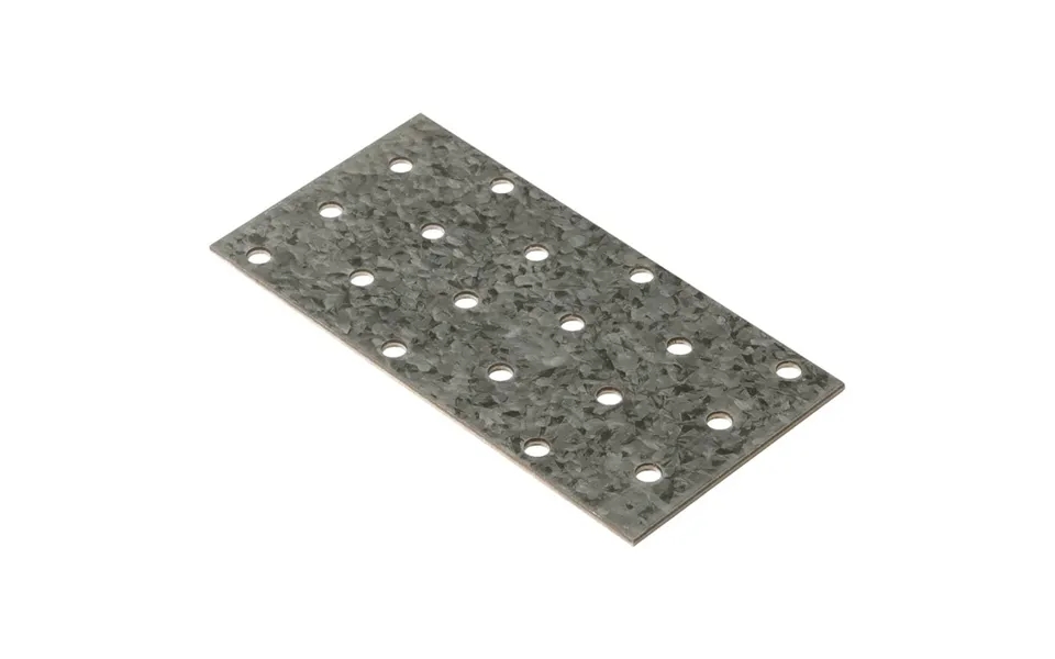Perforerede Plader 40 Stk. 2 Mm 120x60 Mm Galvaniseret Stål
