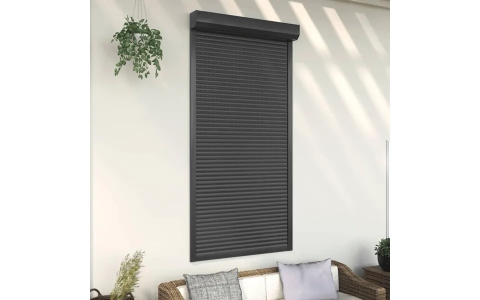 Rulleskodder Aluminium 110x220 Cm Antracitgrå