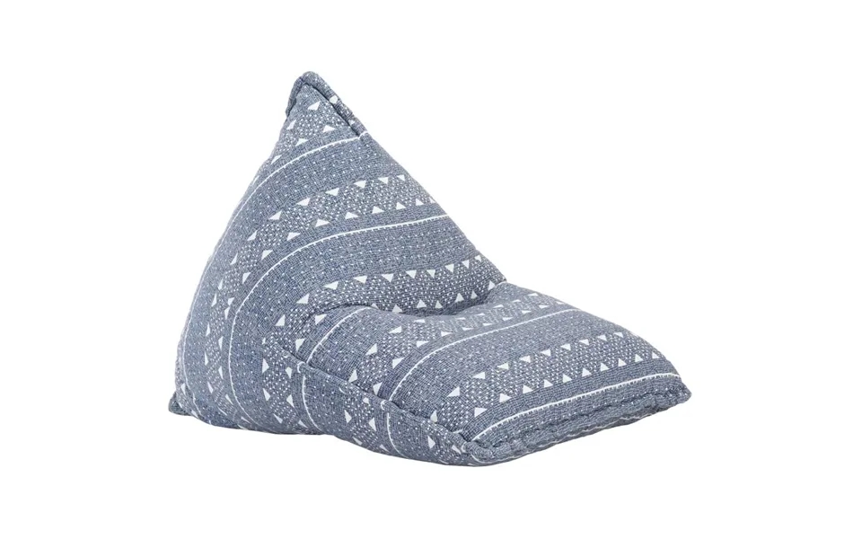 Sækkestol Stof Patchwork Indigo