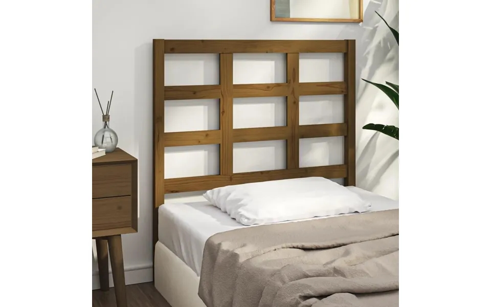 Sengegærde 105,5x4x100 Cm Massivt Fyrretræ Gyldenbrun