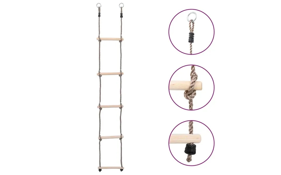 Stige Med 5 Trin 210 Cm Massivt Fyrretræ