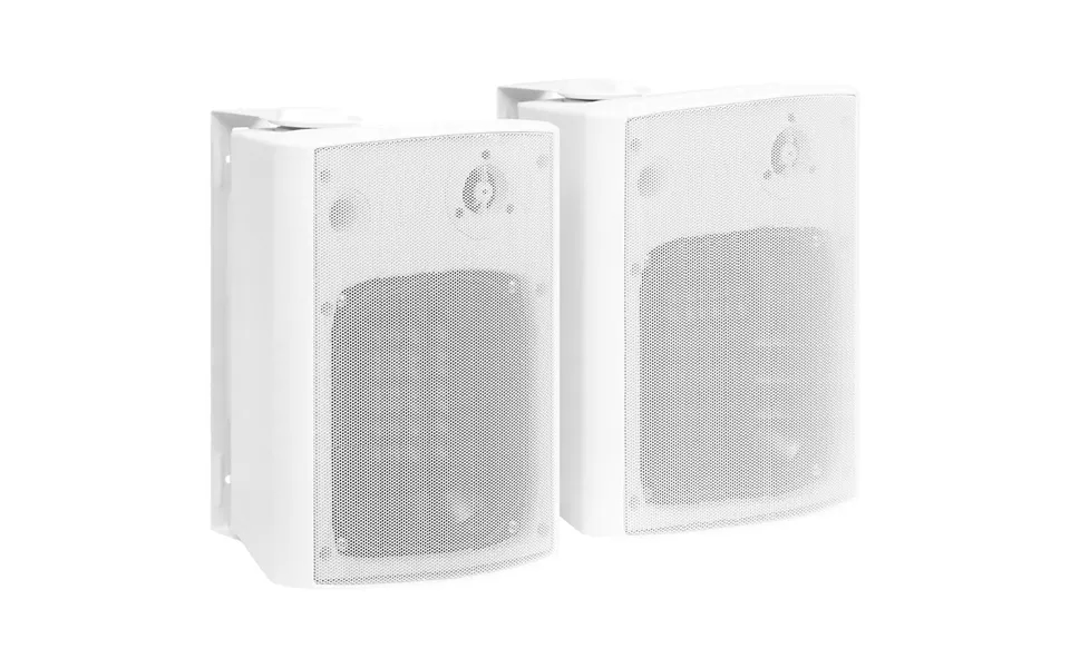 Væghængte Stereohøjttalere 2 Stk. Indendørs Udendørs 120 W Hvid