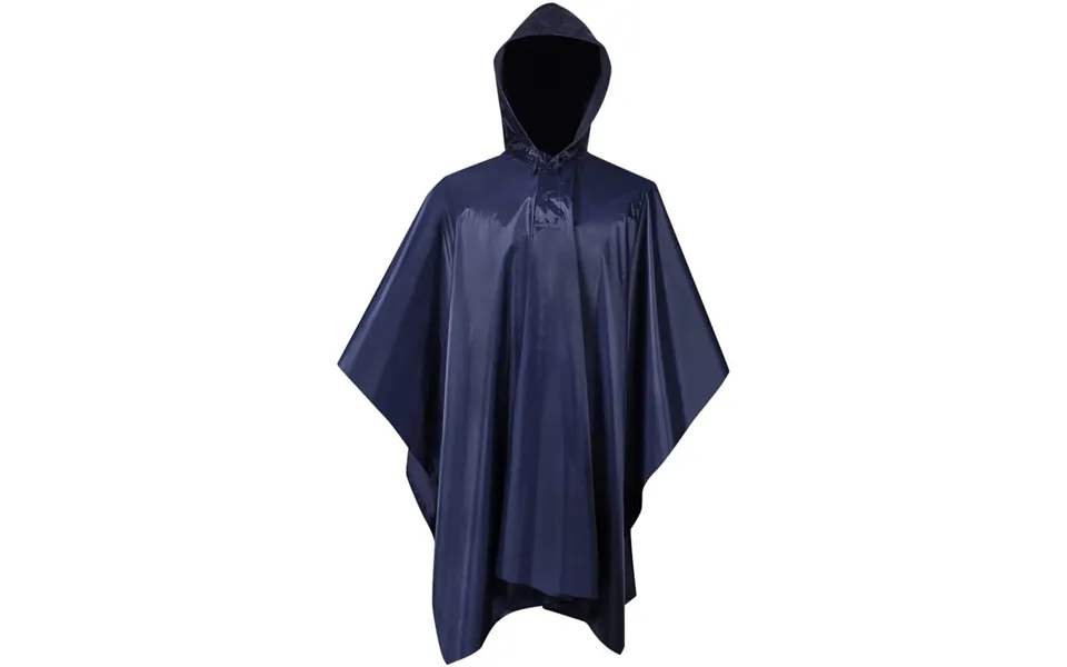 Vandtæt Army-regnponcho Til Camping Vandreture Marineblå