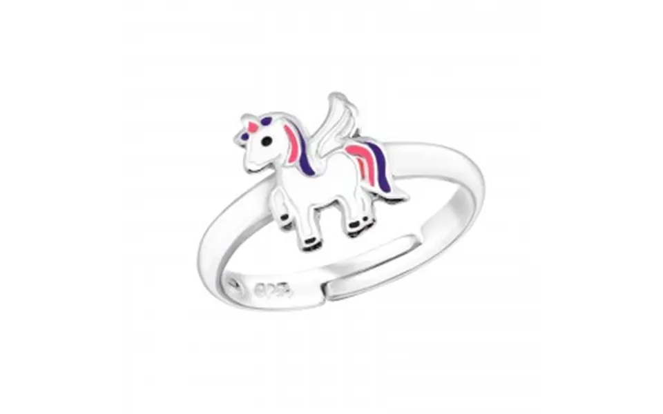 Justerbar Sølv Ring Med Enhjørning