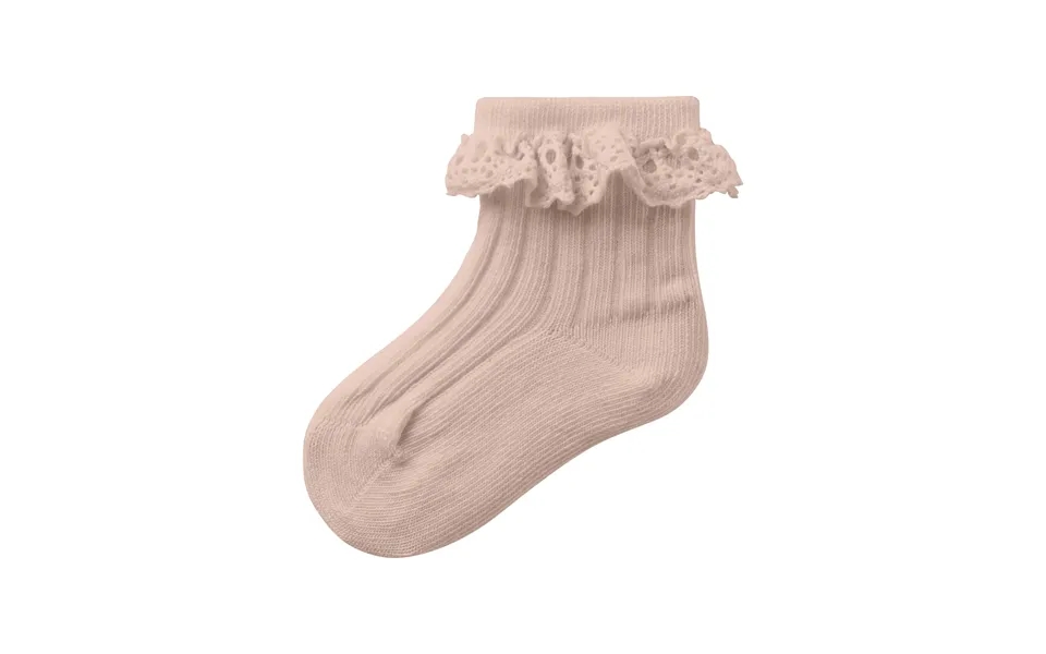 Lil Atelier - Freja Baby Ankelstrømpe Med Blondekant