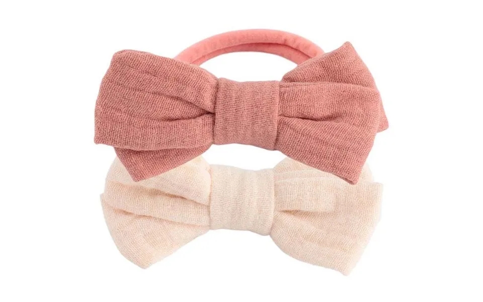 Bachca Cotton Gauze Elastic Bows 2-pack