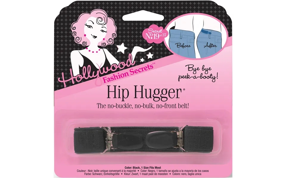 Hollywood Fashion Secrets Hip Hugger Black Black